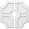 Ekena Millwork Haus Architectural Grade PVC Contemporary Ceiling Medallion, Two Piece, 26"OD x 3"ID x 8 1/2"C x 1"P CMP26HS2-03000 - alternate 1